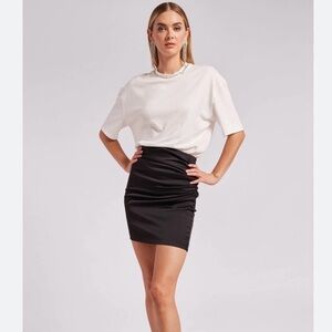 Generation Love Mika Satin black skirt 2 NWT $215